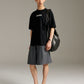 Relax Short - Grey Marle Pinstripe