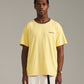 Pennant Tee - Pale Yellow/Brown