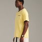 Pennant Tee - Pale Yellow/Brown