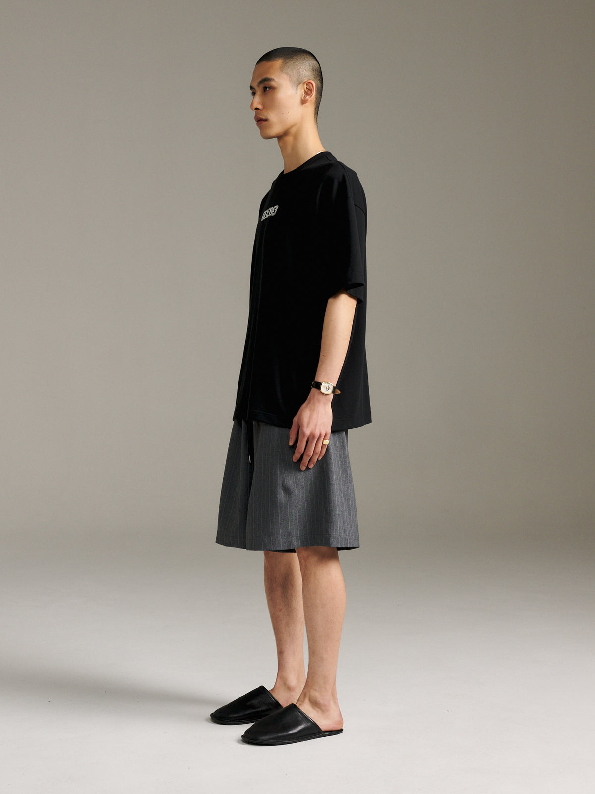 Fine Thread Tee - Black