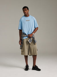 Fine Thread Tee - Pale Blue