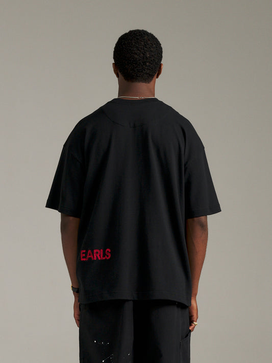 Maze Tee - Black/Red