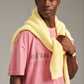 Reverse Logo Tee - Pink Overdye