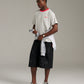 Pennant Tee - Grey/Red
