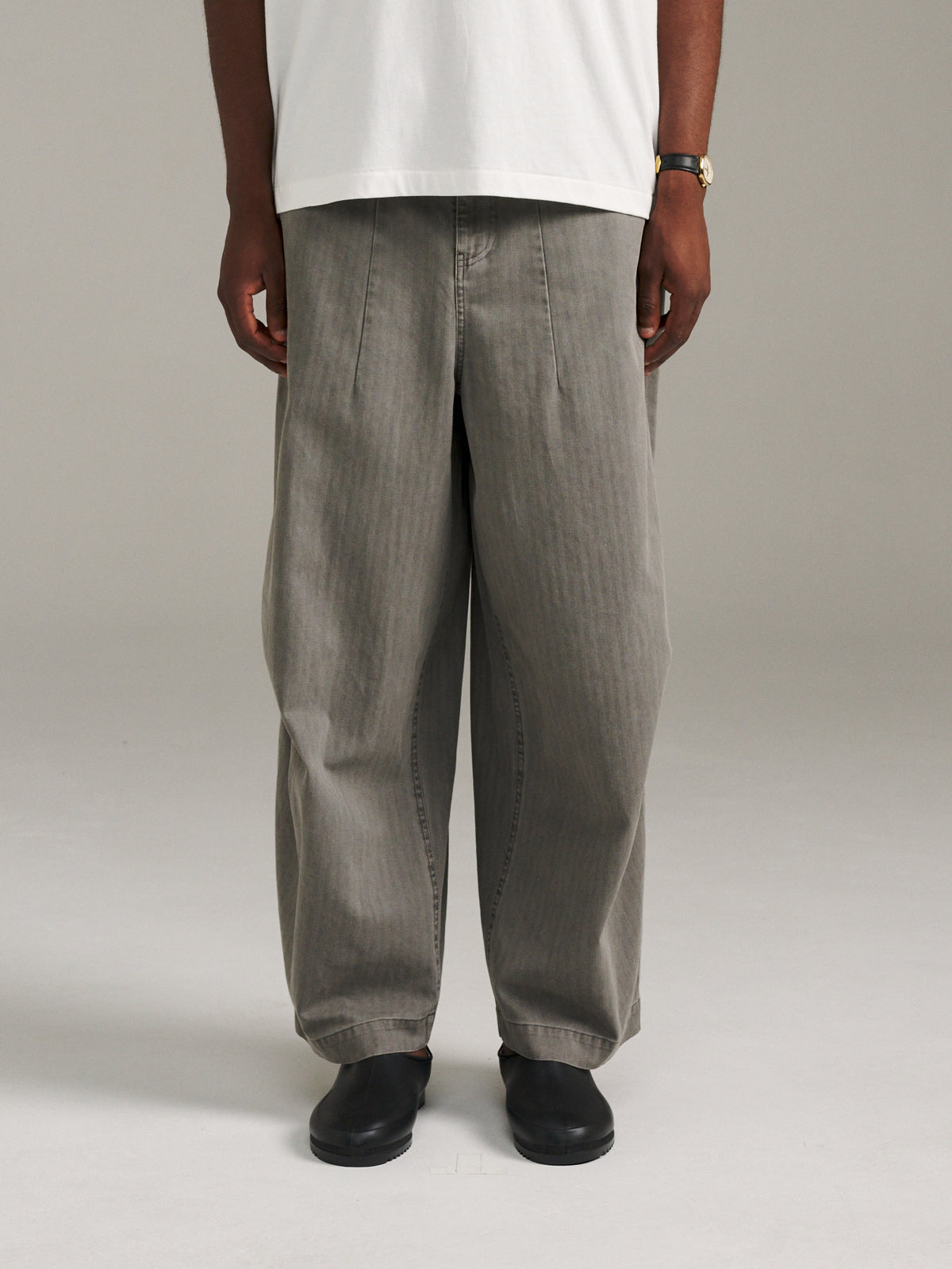 Charlie Pant Herringbone - Stone