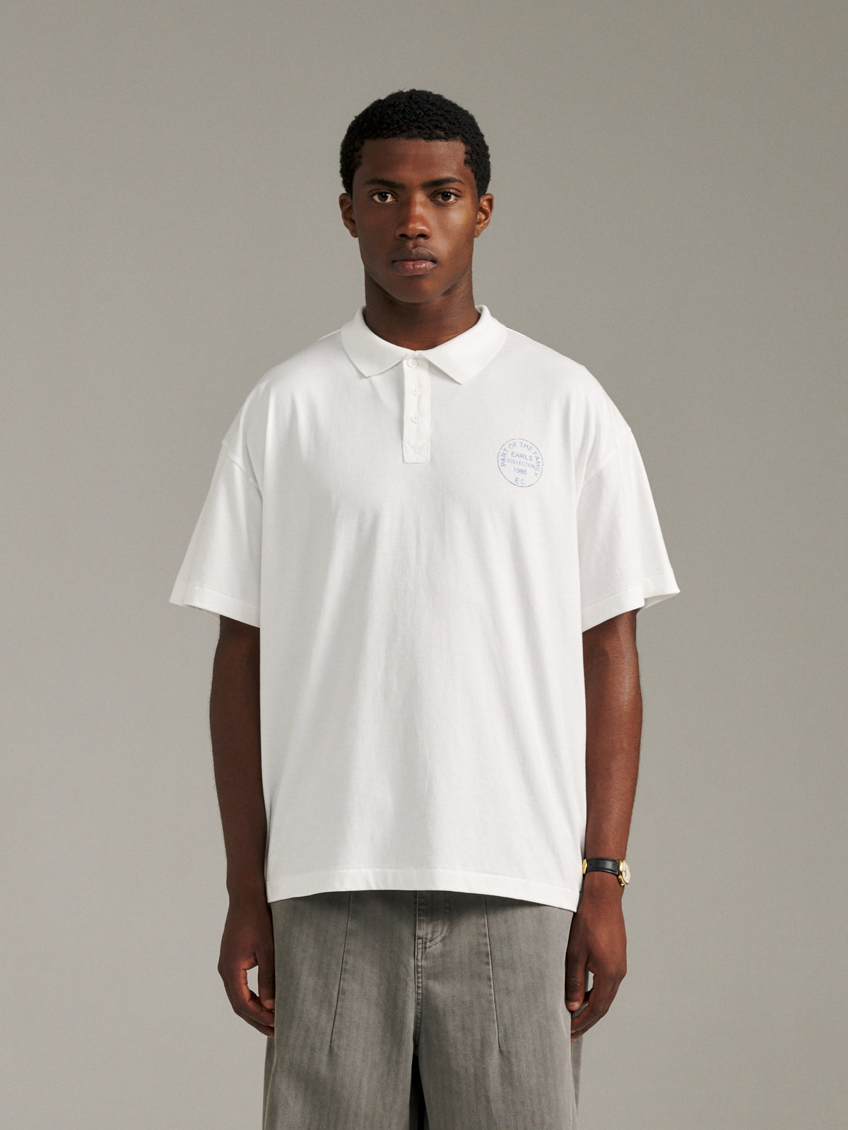 Jersey Polo - White