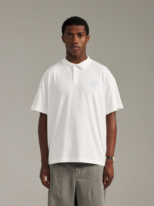 Jersey Polo - White