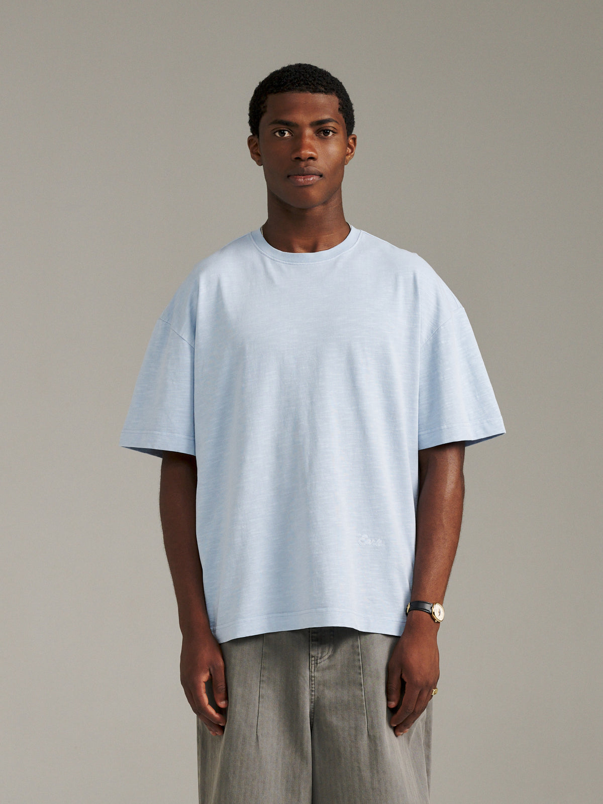 Slub Jersey Tee - Sky