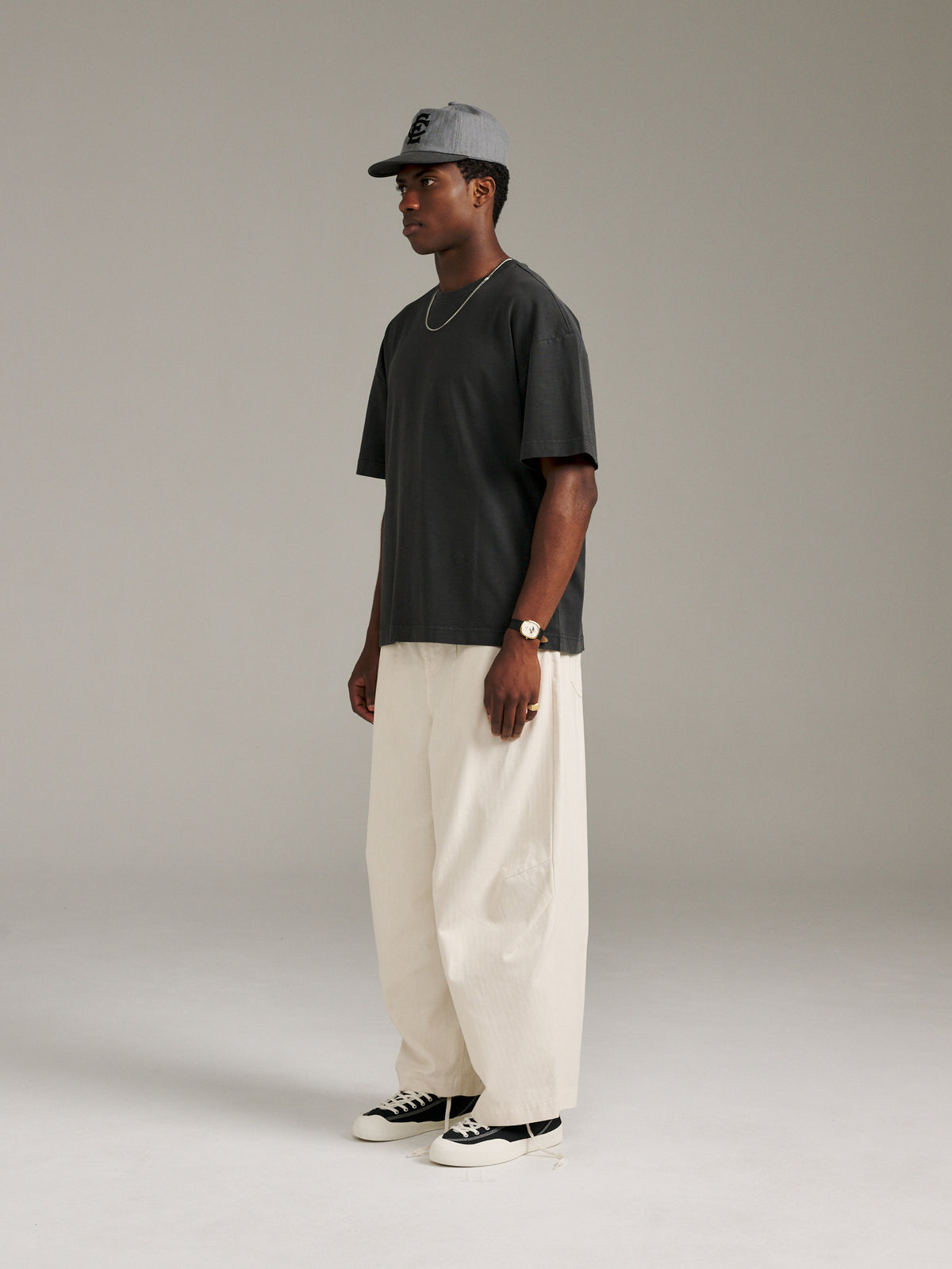 Slub Jersey Tee - Washed Black