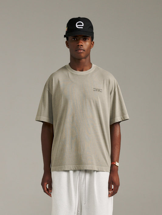 Inverted Tee - Khaki Overdye