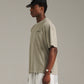 Inverted Tee - Khaki Overdye