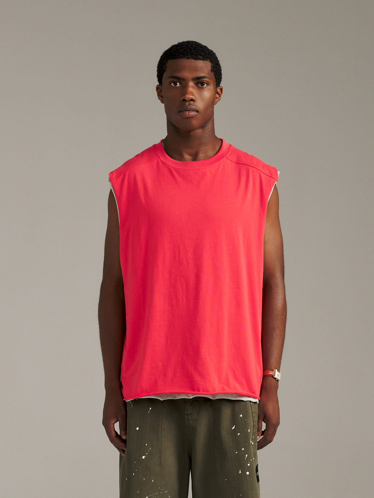 Twin Tank - Red/Grey