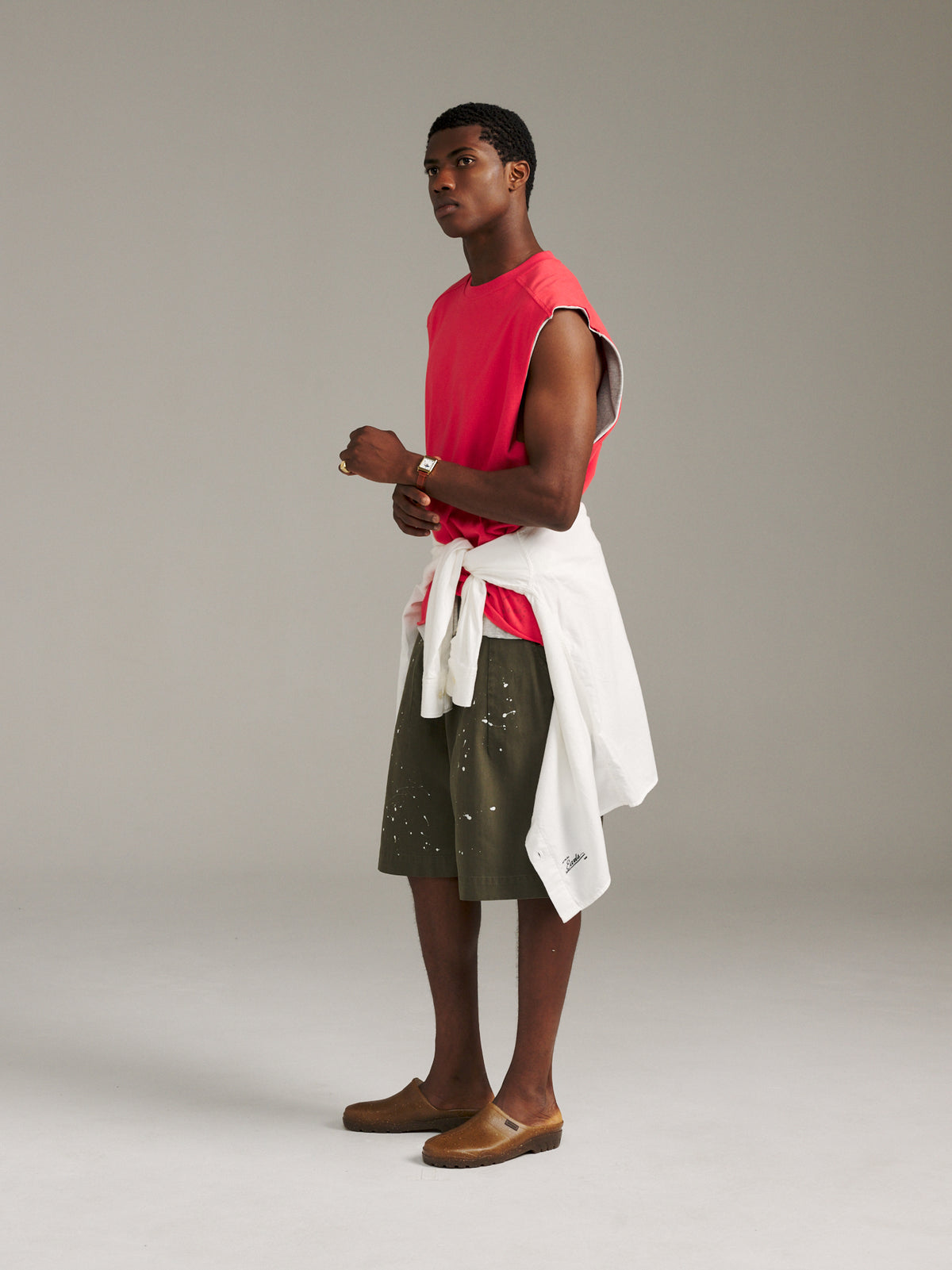Twin Tank - Red/Grey