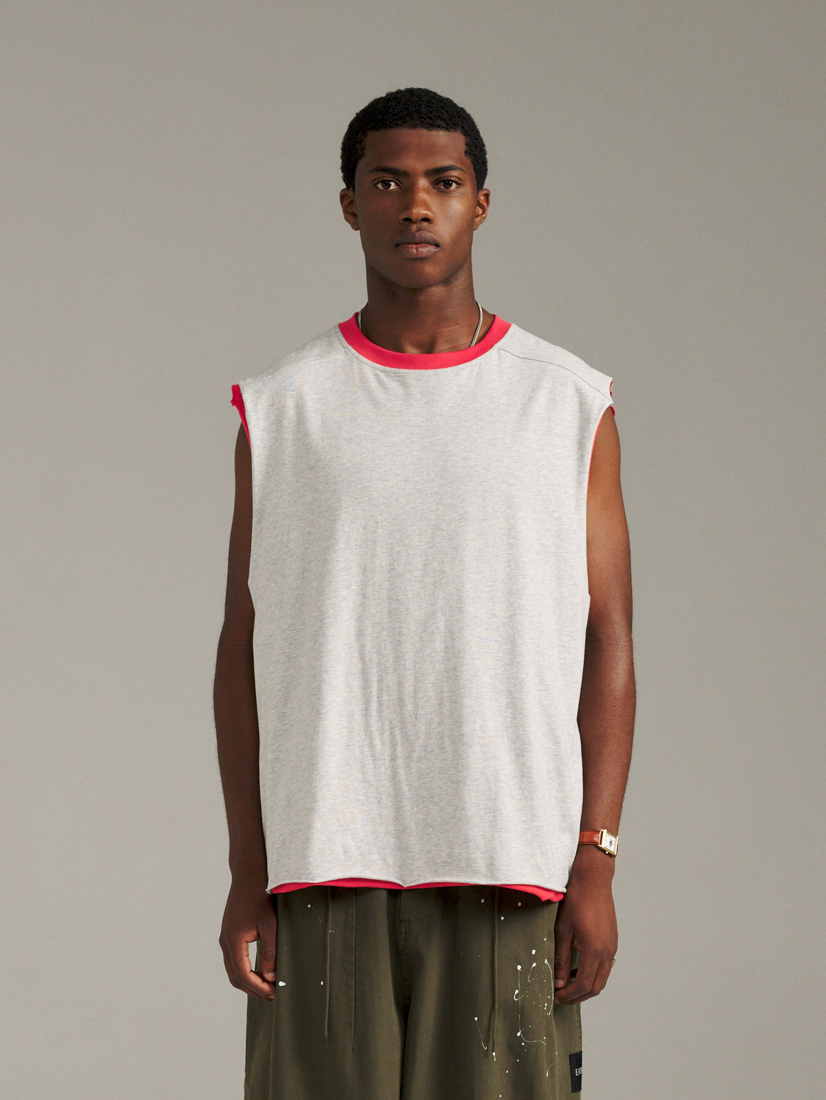 Twin Tank - Red/Grey