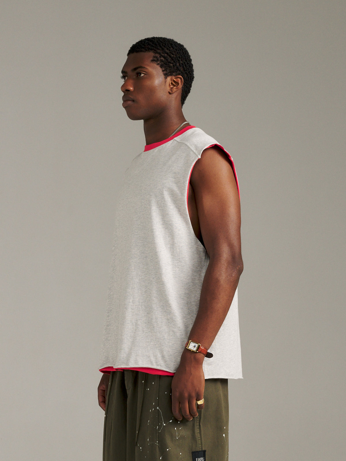 Twin Tank - Red/Grey