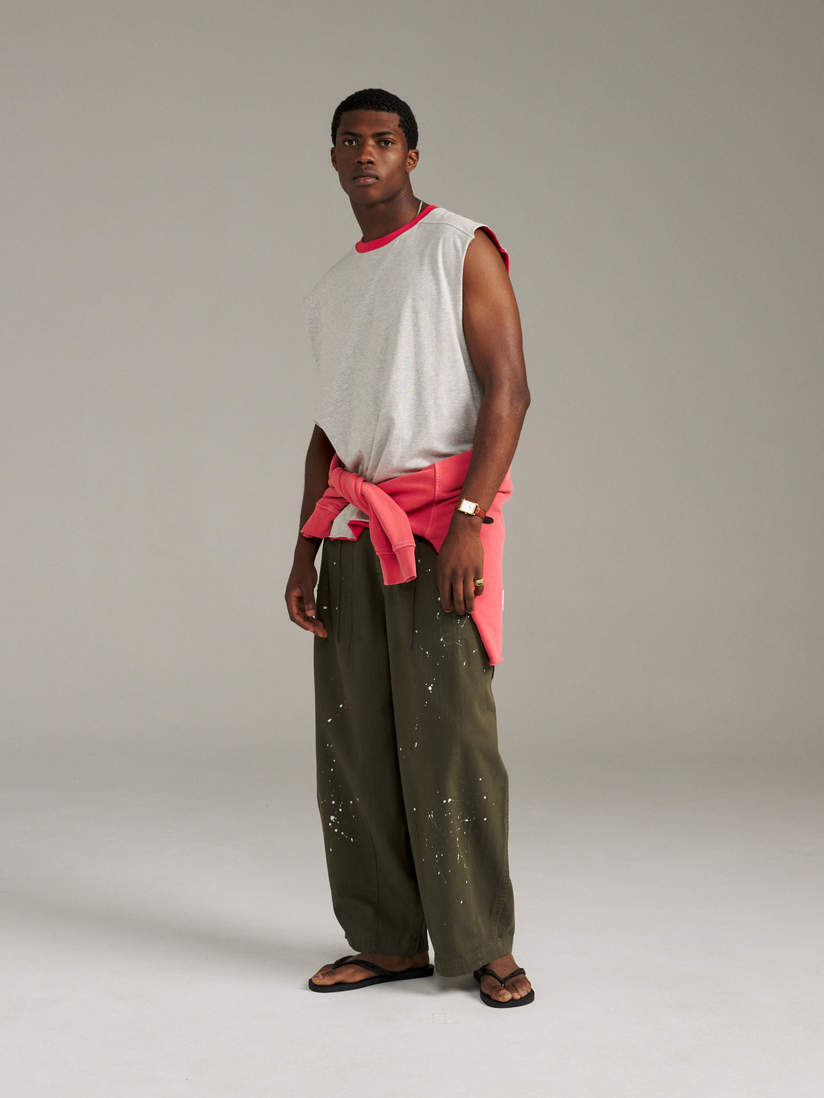 Twin Tank - Red/Grey