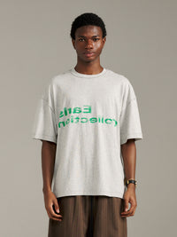 Reverse Logo Tee - Grey Marle
