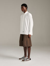 Relax Short - Brown Pinstripe