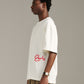Rough Embroidery Tee - White