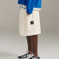 Herringbone Short - Ivory
