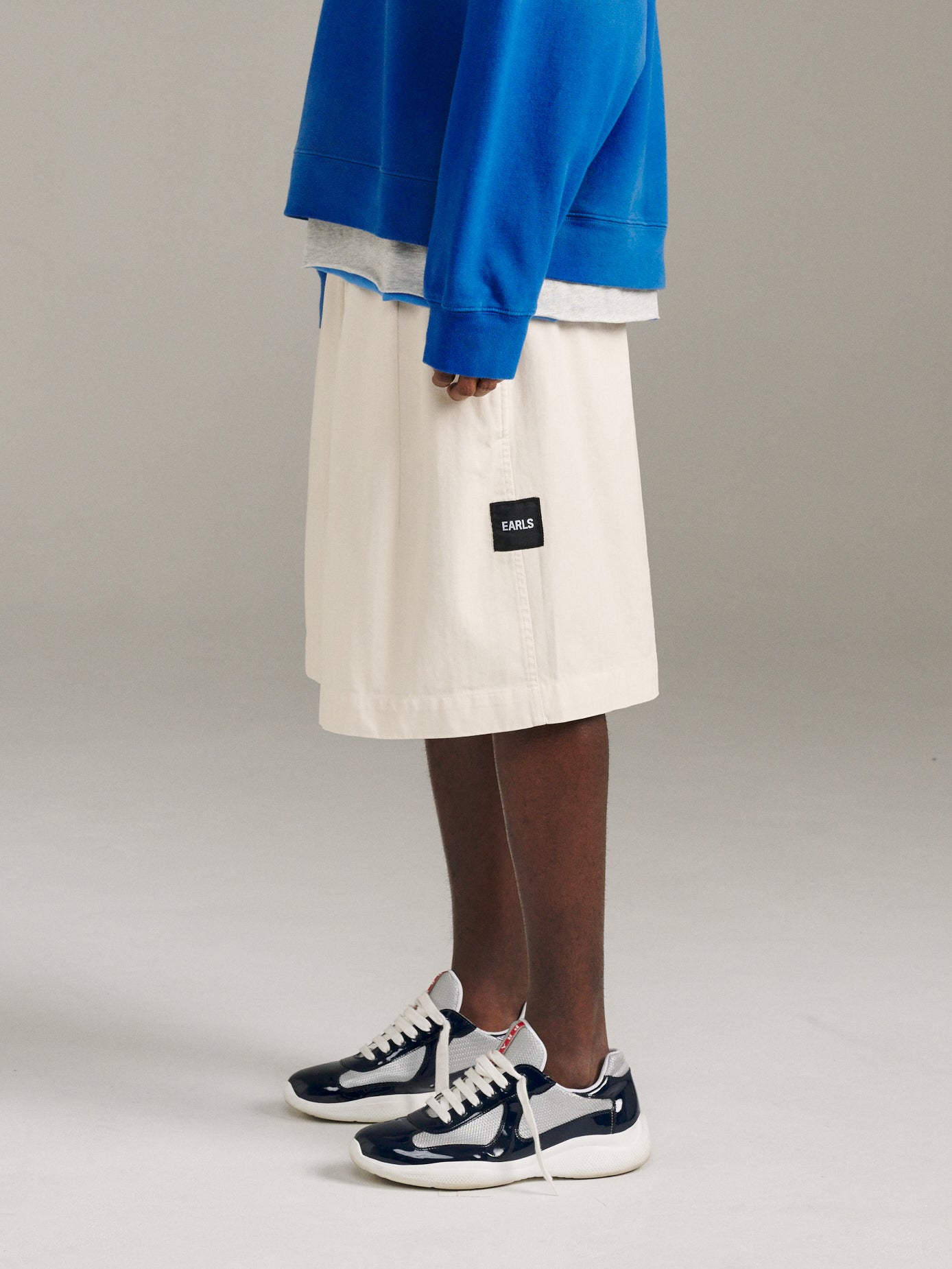 Herringbone Short - Ivory