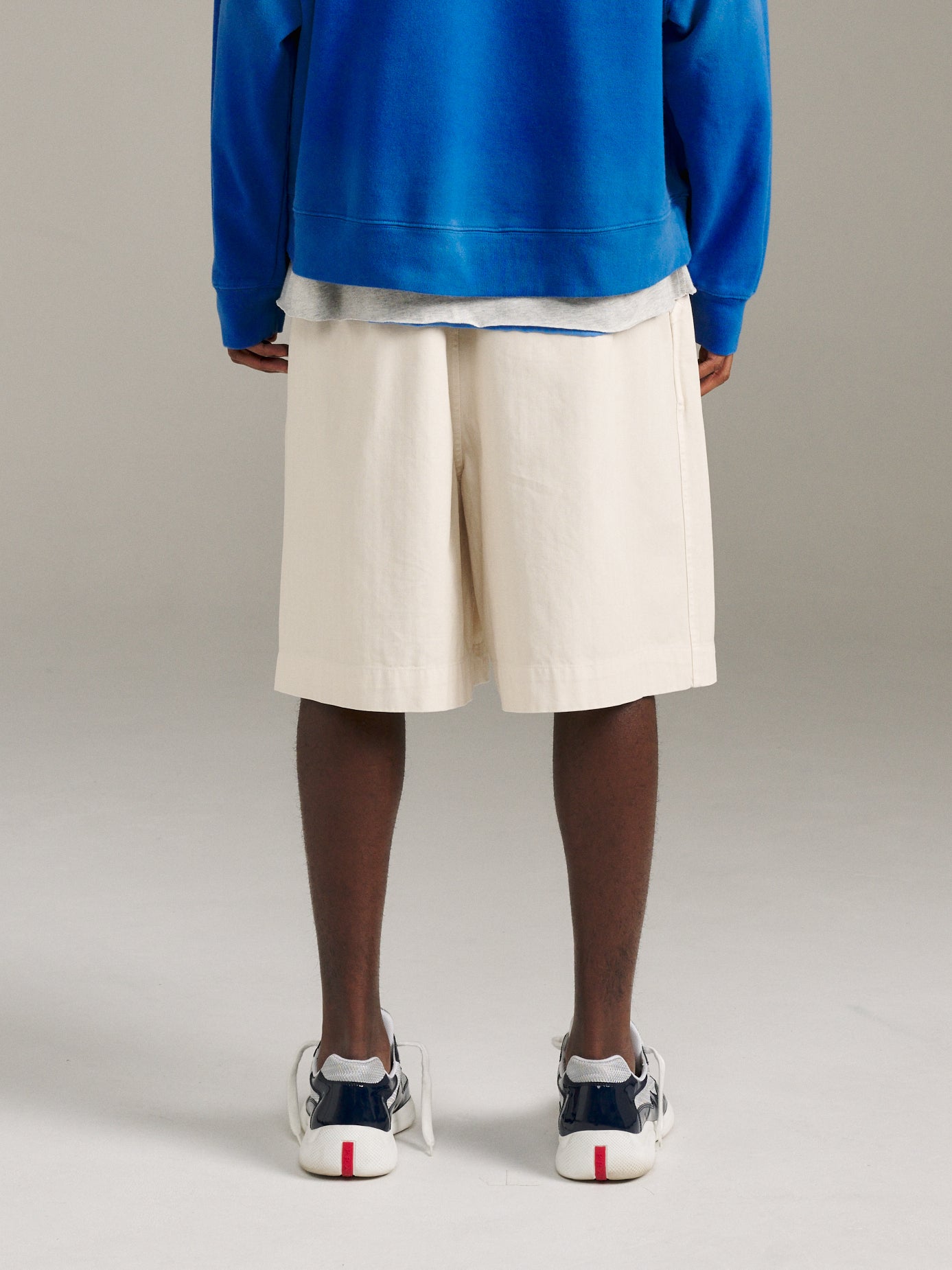 Herringbone Short - Ivory