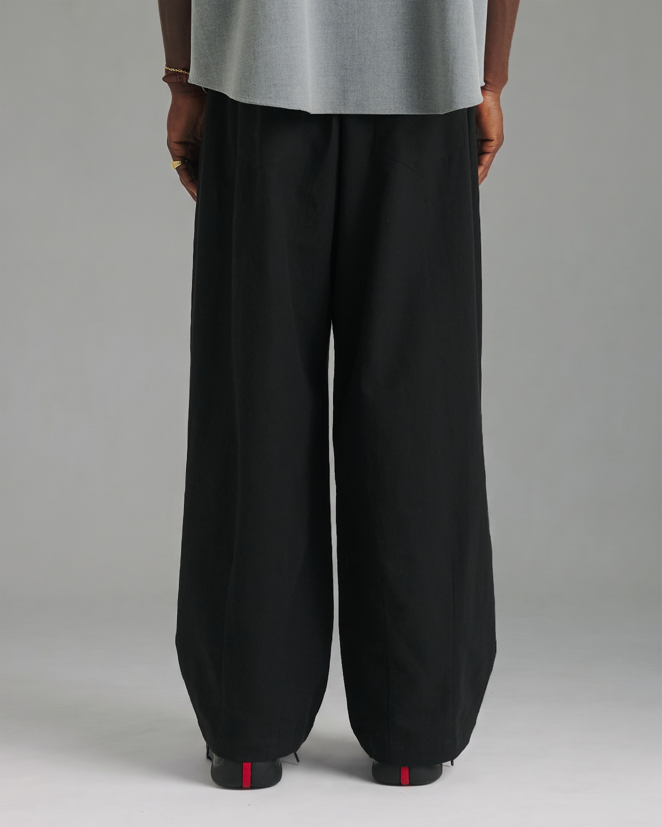 Cotton/Linen Easy Pant - Black