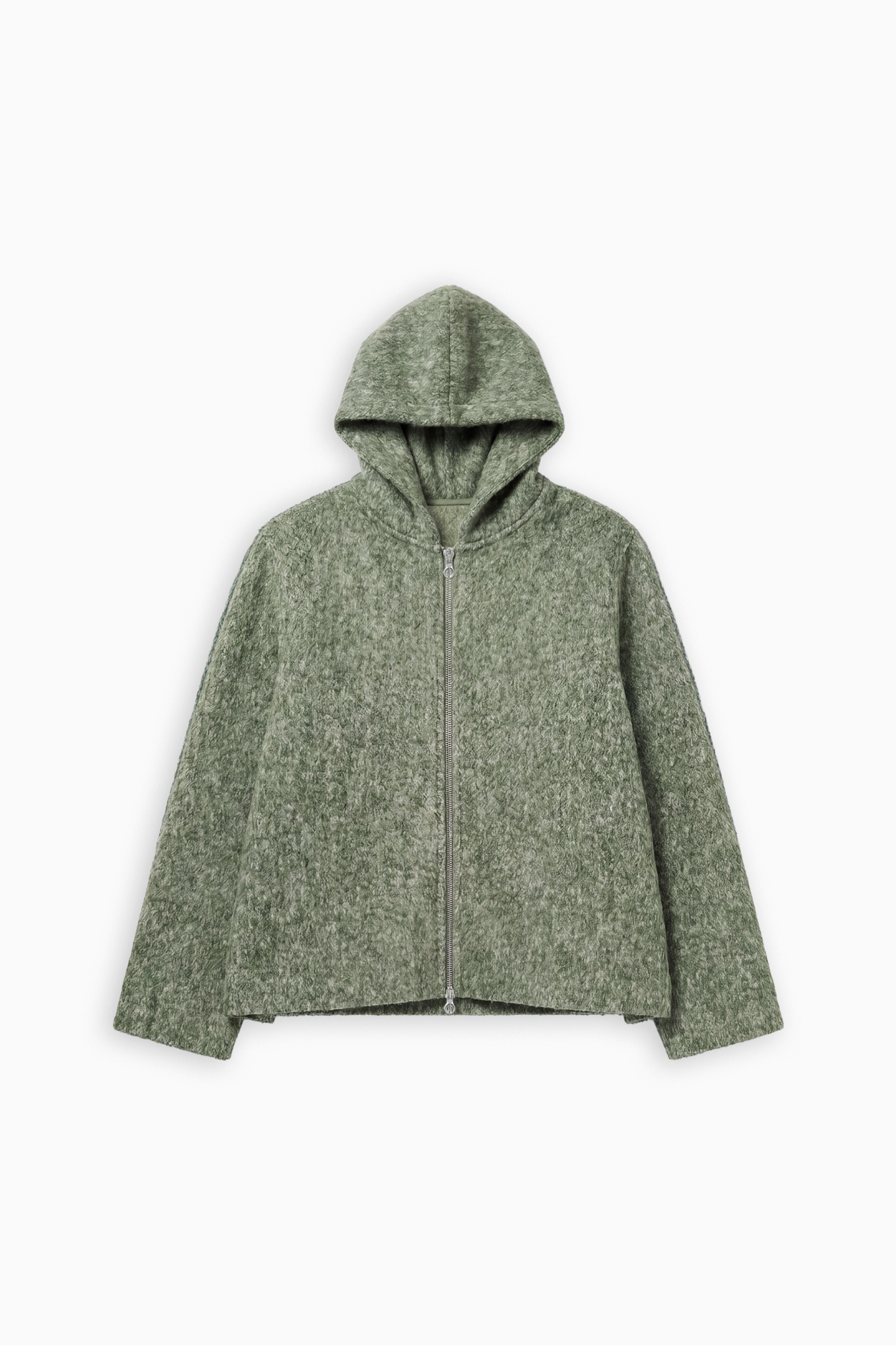 Moss Zip Hood - Green