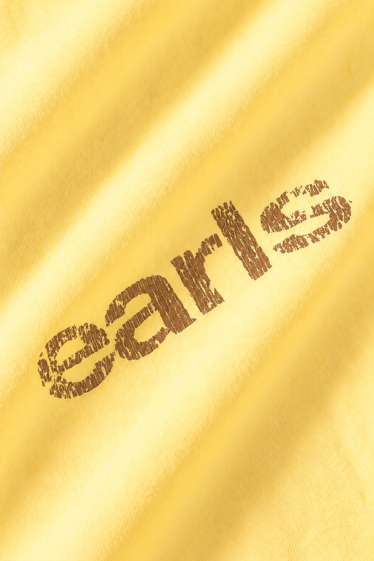 Pennant Tee - Pale Yellow/Brown