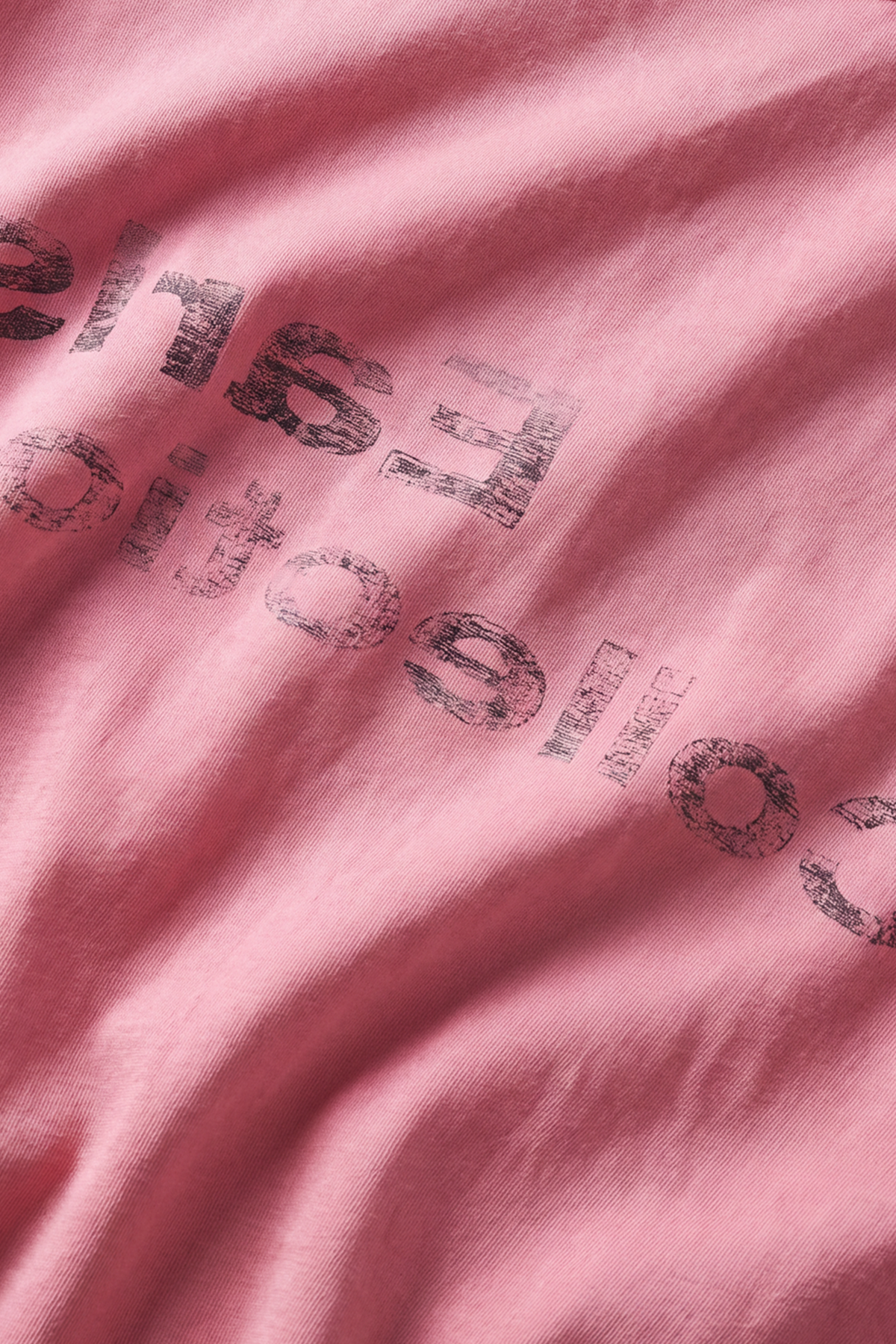 Reverse Logo Tee - Pink Overdye