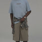Fine Thread Tee - Pale Blue