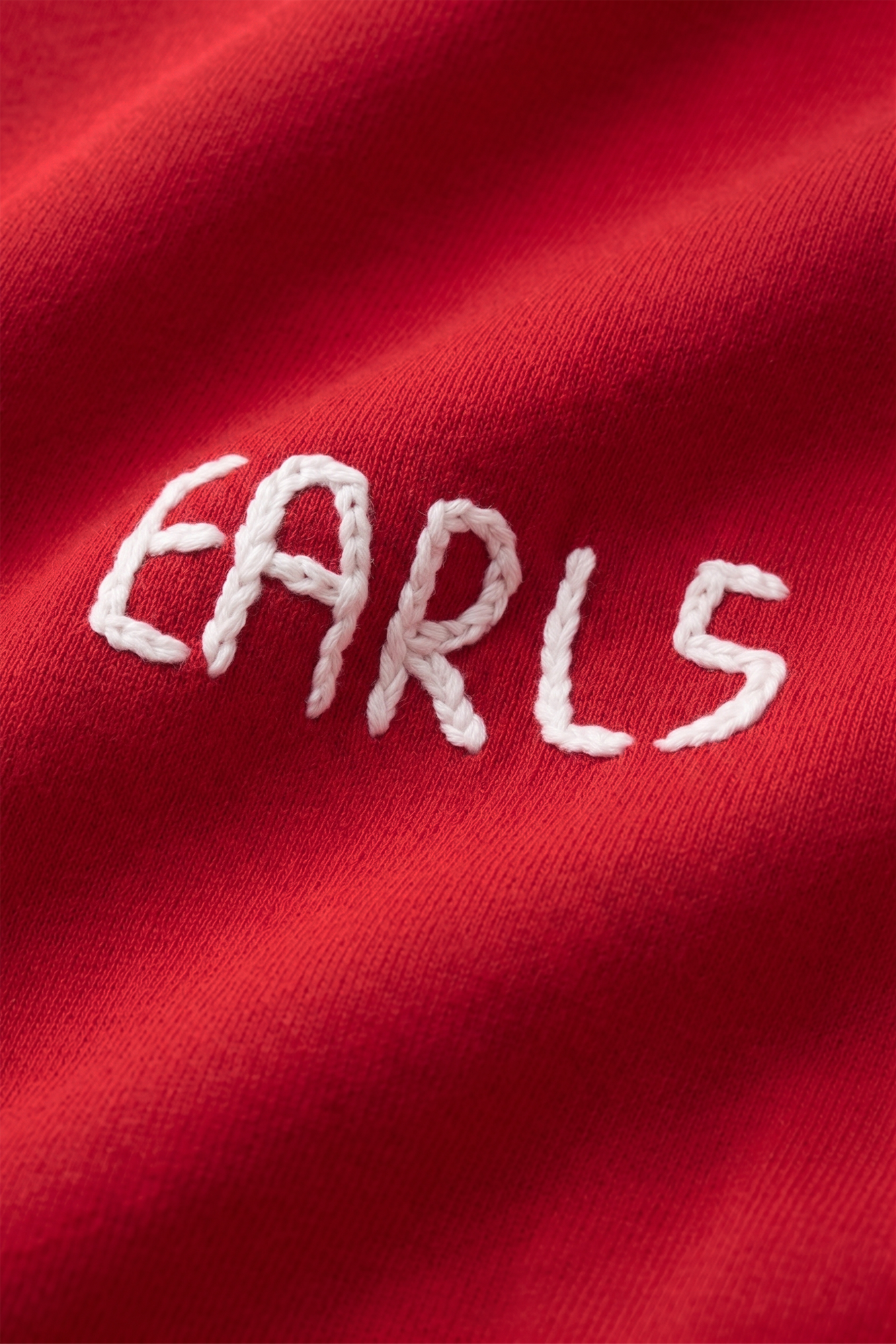 Crew Red Frame Raw Edge Crew - Red – Earls Collection