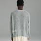 Linen Knit Crew - Blue