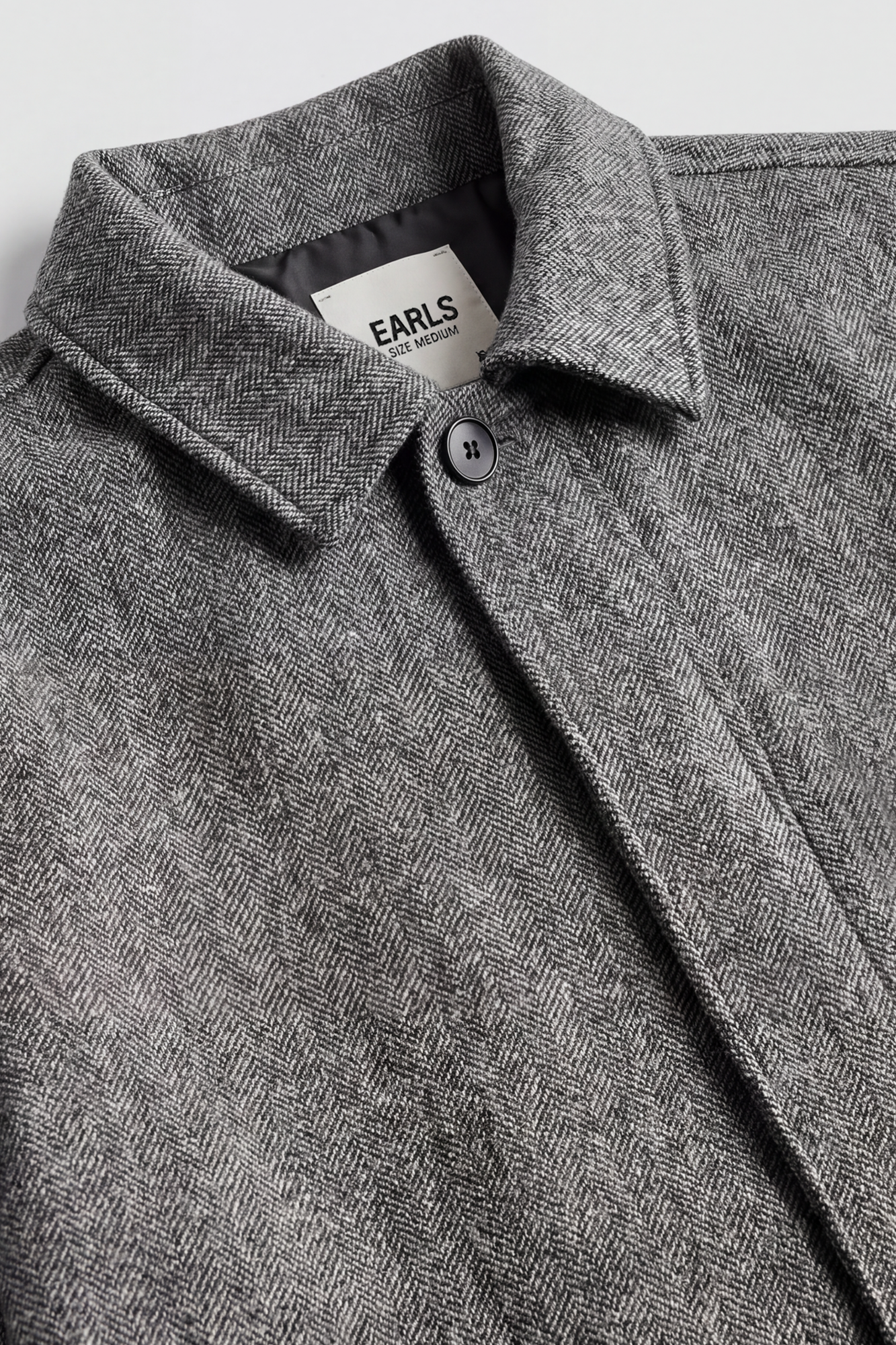 Tweed Overcoat - Grey