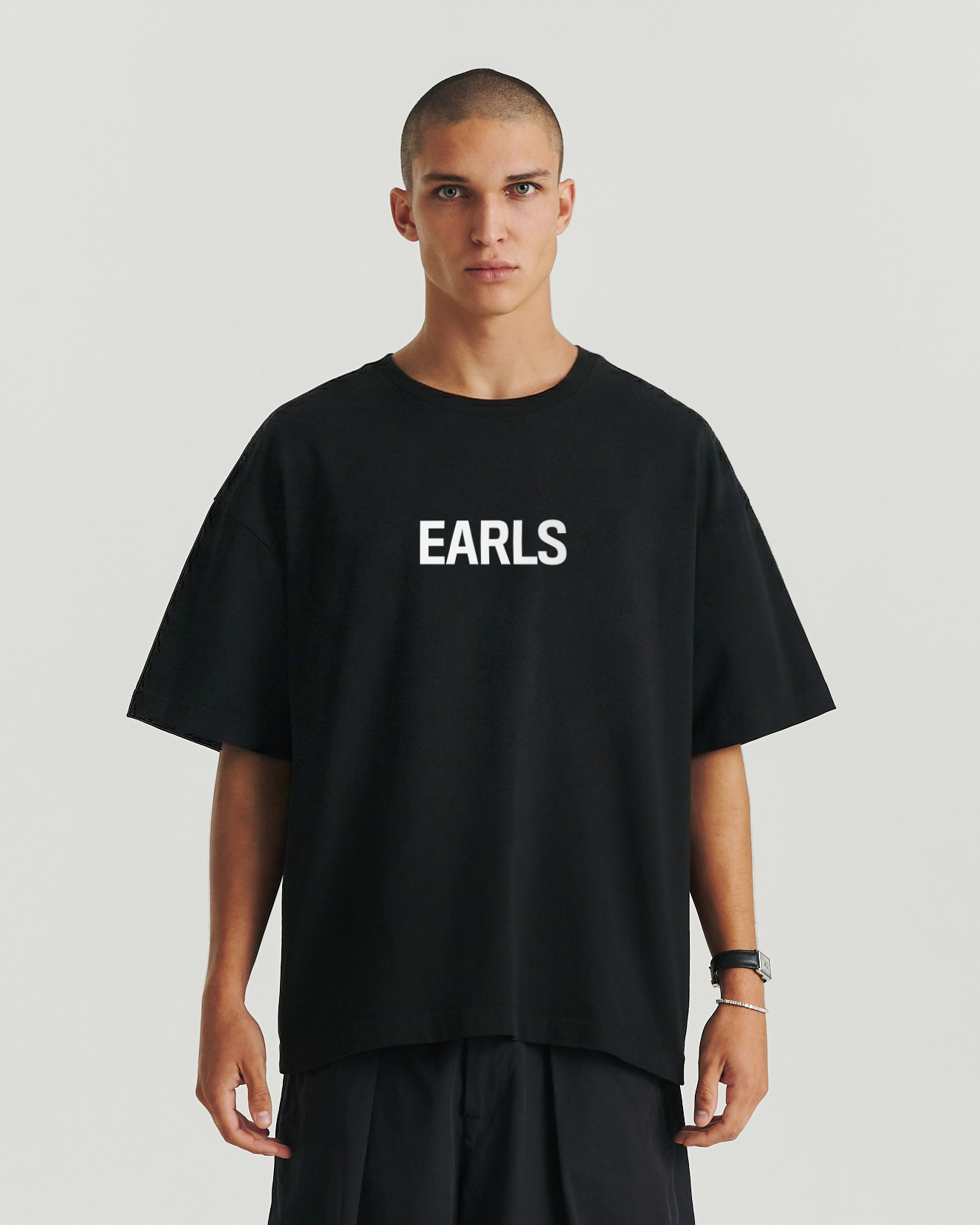 "Earls" Block Tee - Black