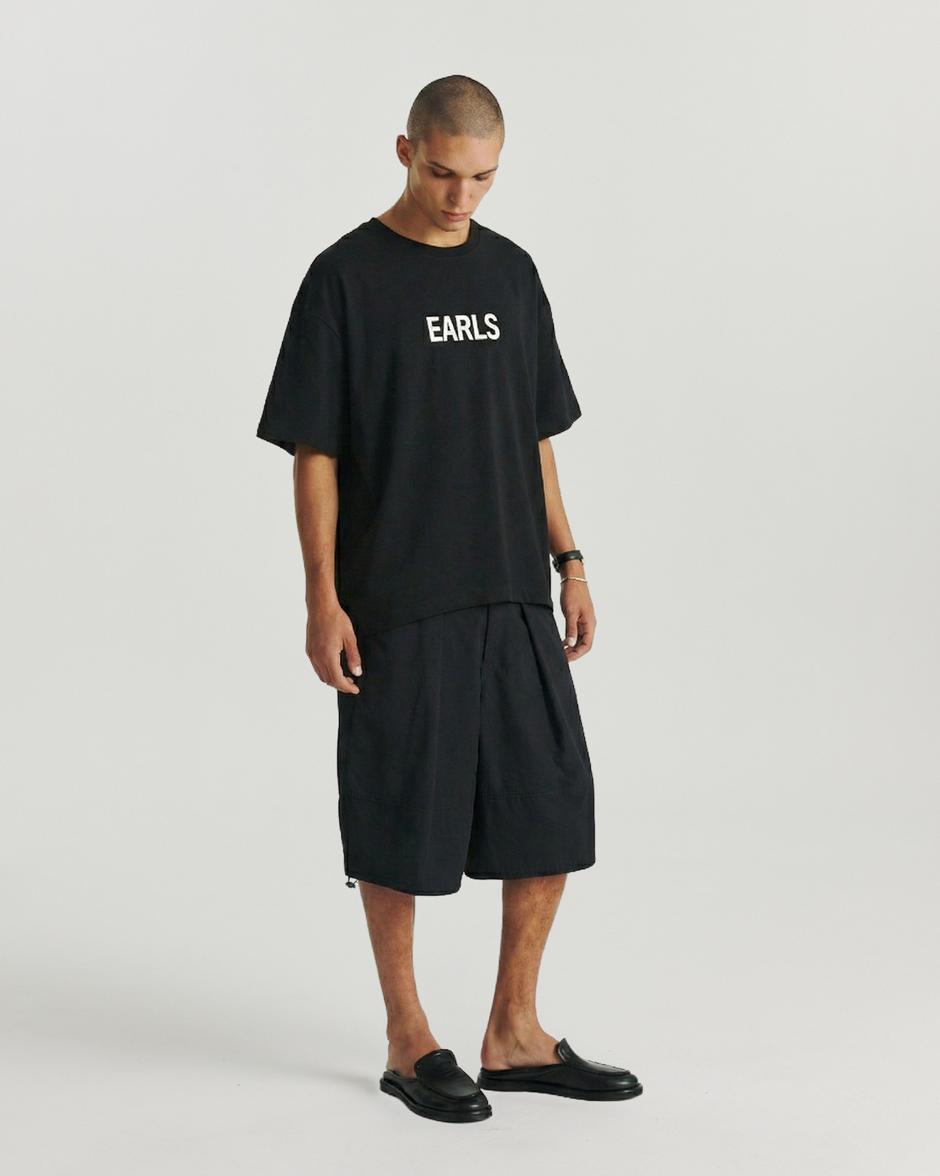 "Earls" Block Tee - Black