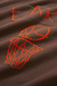Net Intarsia Knit - Brown