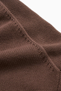 Net Intarsia Knit - Brown