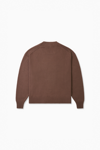 Net Intarsia Knit - Brown