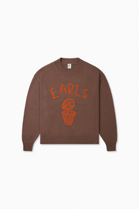 Net Intarsia Knit - Brown